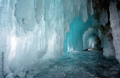 Canvas Print Ice cave