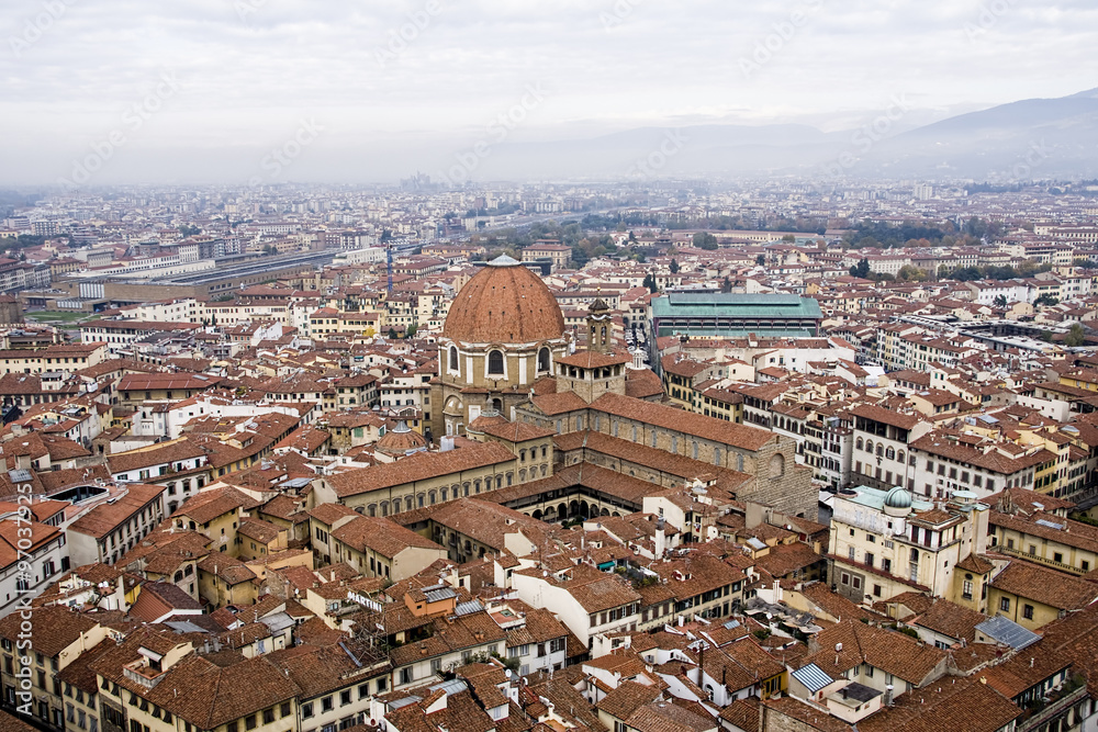 Vistas de la hermosa ciudad de Florencia en Italia