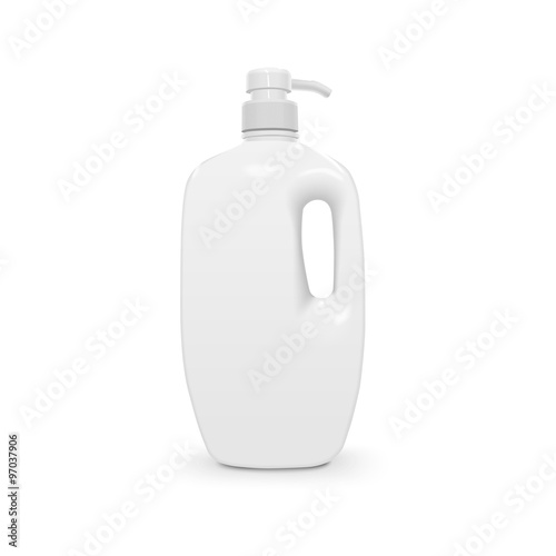 liquid soap and shower gel plastic bottle