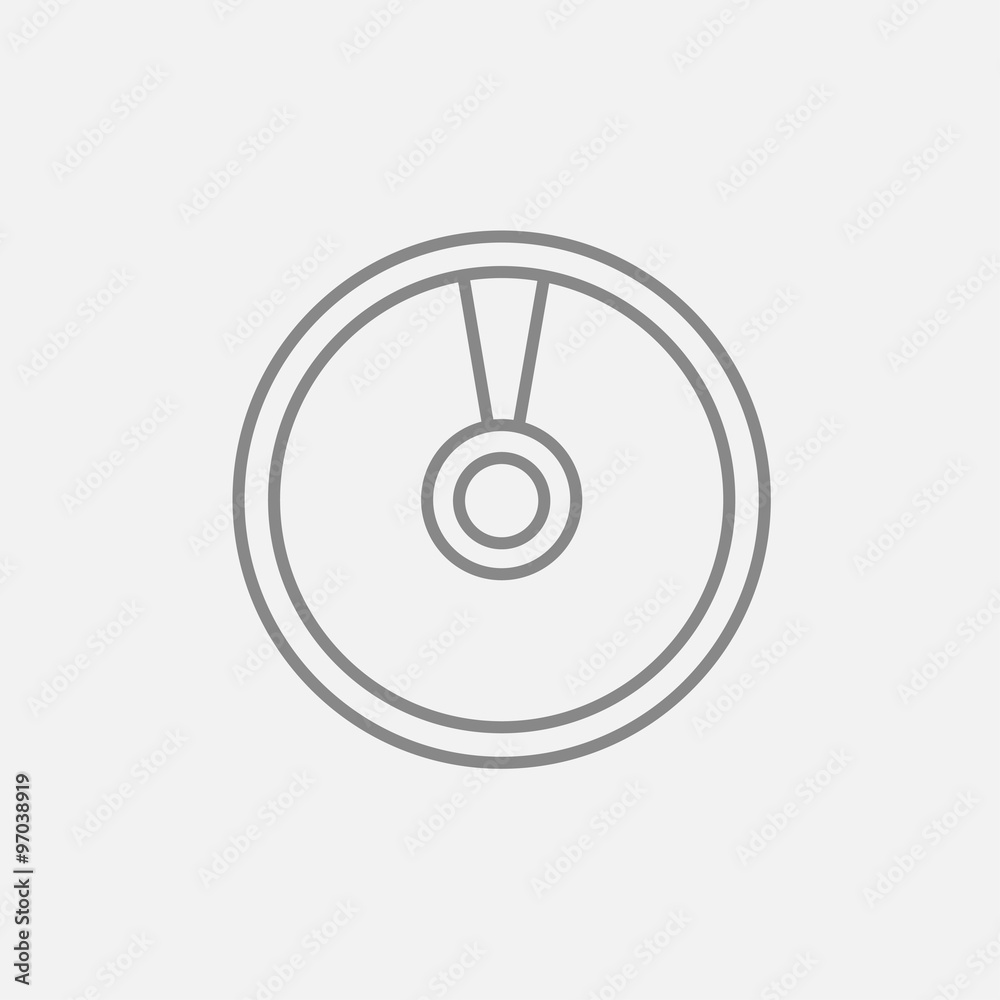 Disc line icon. Disc line icon.
