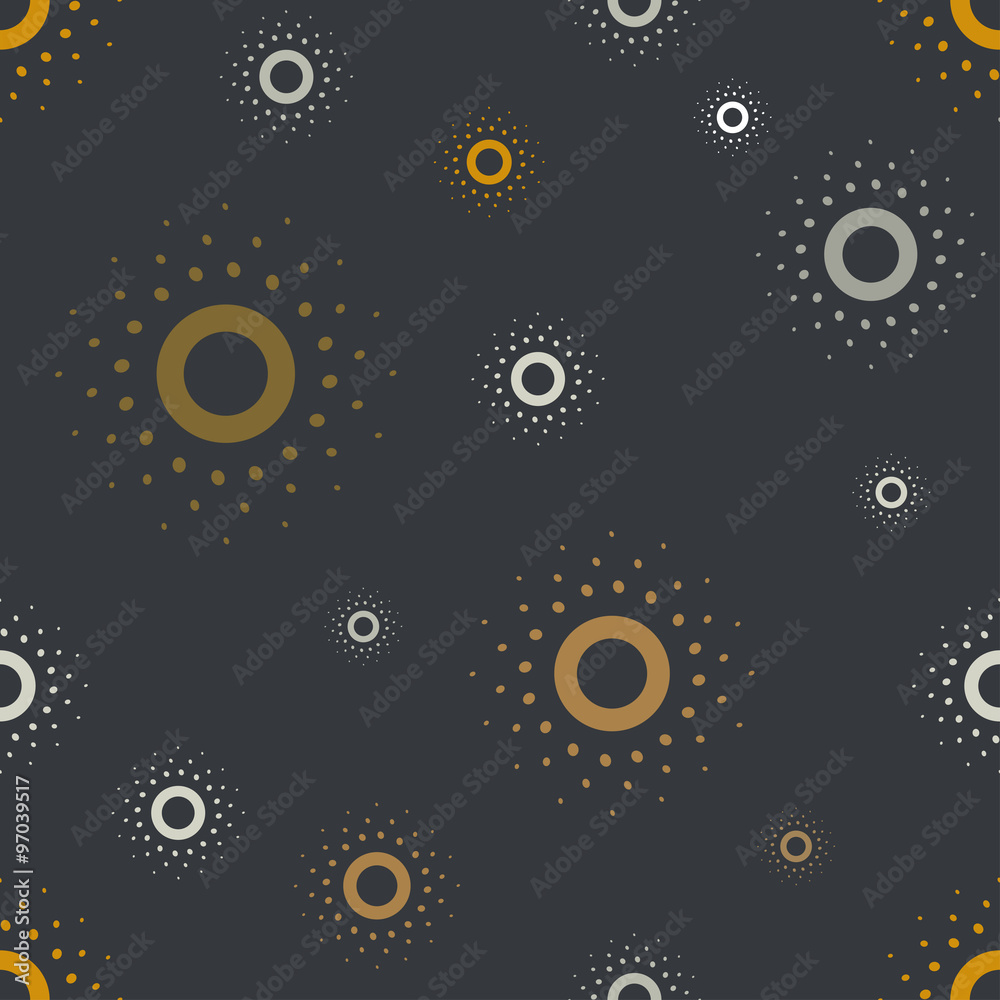 Vector seamless pattern. Sun stylish texture. Repeating sun. Vector seamless pattern. Sun stylish texture. Repeating sun.