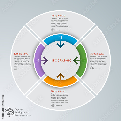 Infographic ( Business Concept ) 4 Split