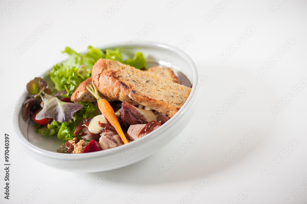 Modern style salad Modern style salad