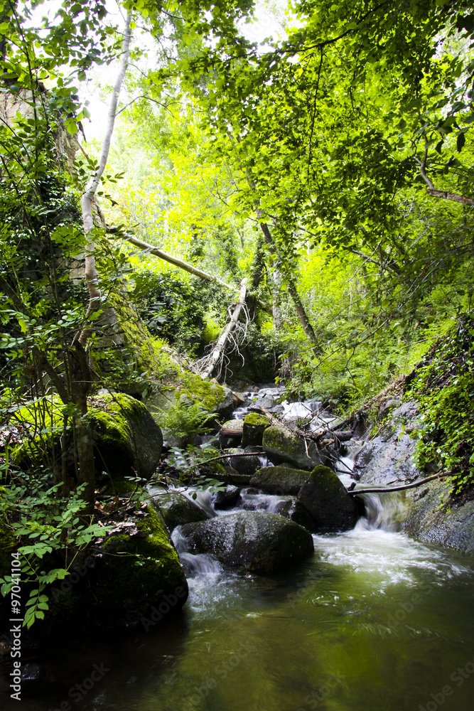 Stream of Ambroz Valley, Banos de Montemayor, Extremadura Stream of Ambroz Valley, Banos de Montemayor, Extremadura