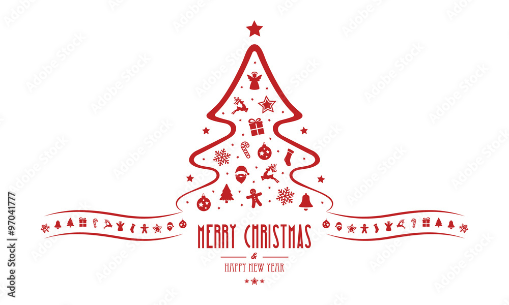 christmas tree decoration elements isolated background christmas tree decoration elements isolated background