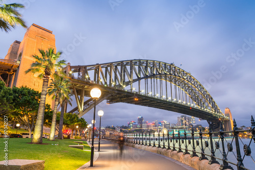 Sydney Harbour Bridge at night, Australia