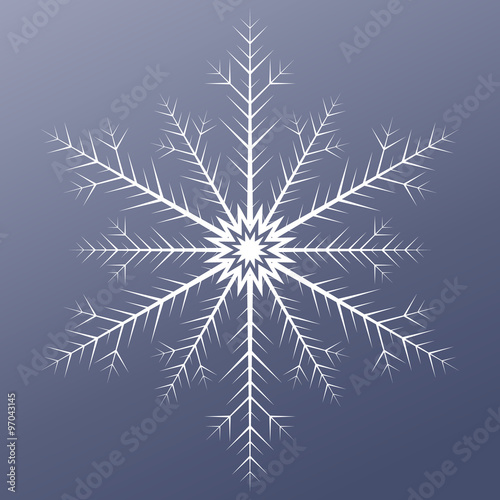Vector illustration of a snowflake
