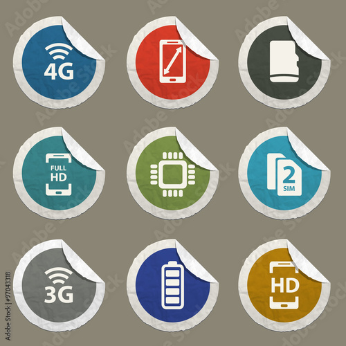 Smarthone specs simply icons