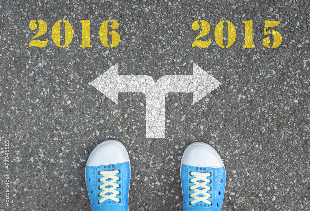 Shoes standing at the crossroad - 2016 or 2015 Shoes standing at the crossroad - 2016 or 2015