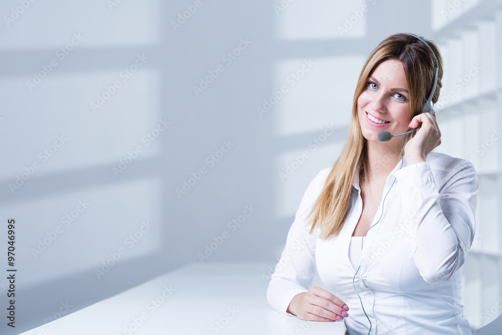 Working in the customer service Working in the customer service