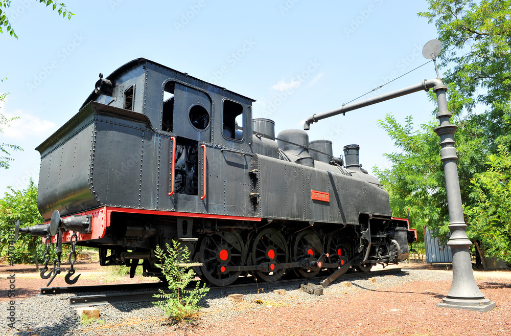 Tren minero de Puertollano, máquina de vapor, España Tren minero de Puertollano, máquina de vapor, España