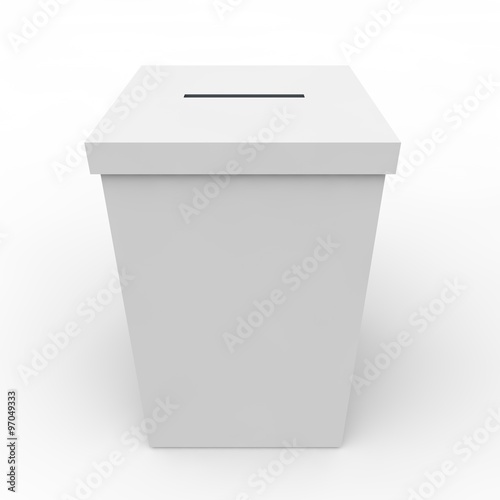 White blank box for voting © injenerker