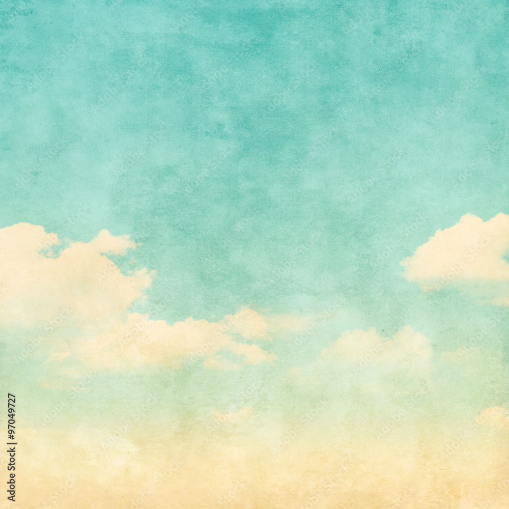 Grunge image of blue sky.
