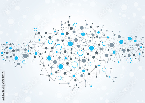 Technical Network Abstract Background.