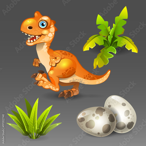  Dinosaur wirh eggs