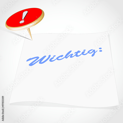 Wichtig blau