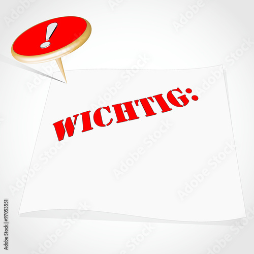 Wichtig rot