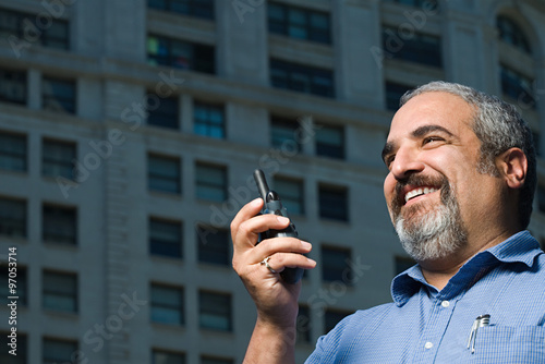 Valokuva Man with walkie talkie