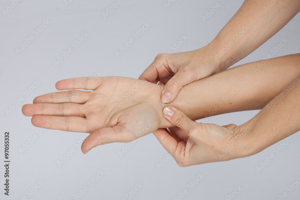 doctor examining a female patient woman or girl hand doctor examining a female patient woman or girl hand
