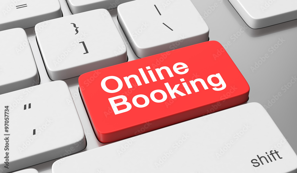 Fototapeta premium Online booking concept