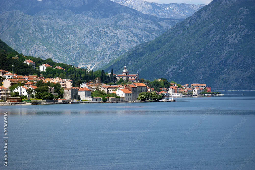 View of Prcanj (Montenegro)