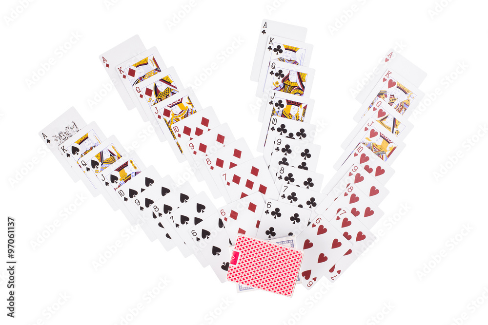 Obraz premium New unpacked playing cards.