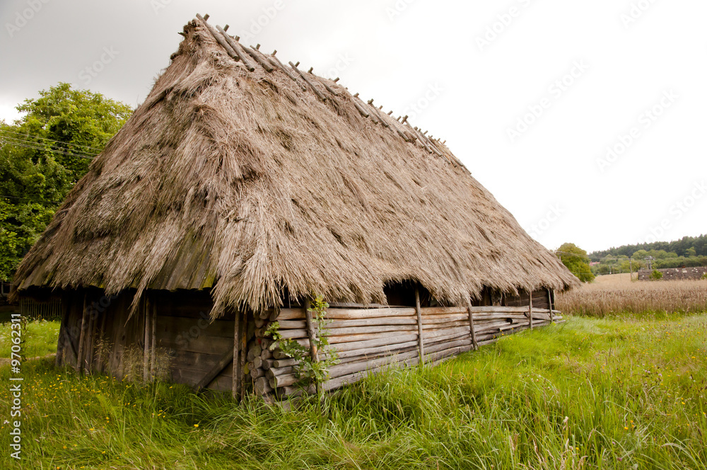 Old Wooden Straw House - Poland