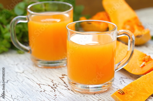 Fresh pumpkin juice