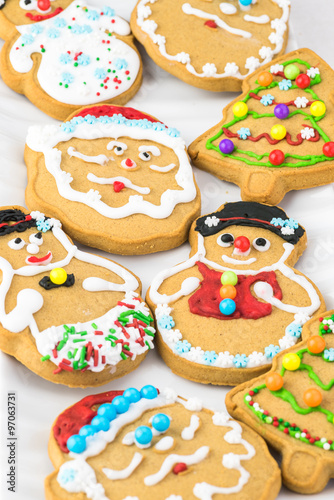 Gingerbread ornament cookies.