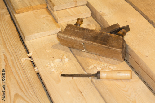 Carpenter Tools Axe Plane and Chisel 