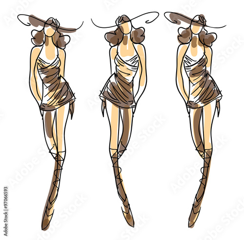 Sketch Fashion Poses