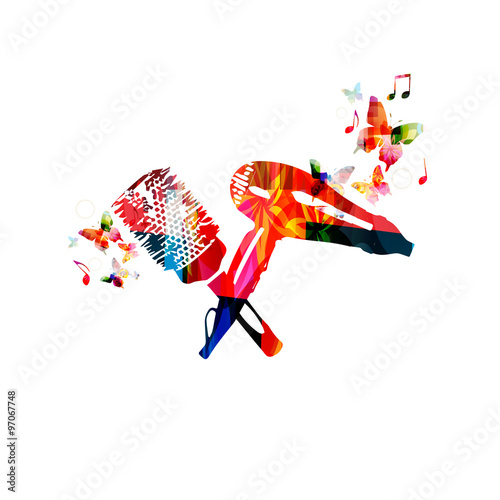 Colorful dryer and hairbrush design