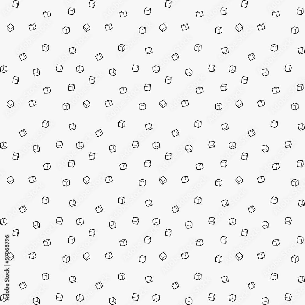 Cubes background seamless vector