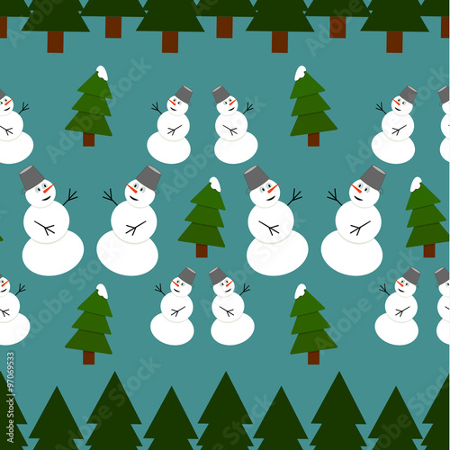 Seamless christmas pattern © nuclear_lily
