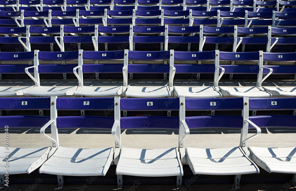 Fototapeta premium Empty spectator seats