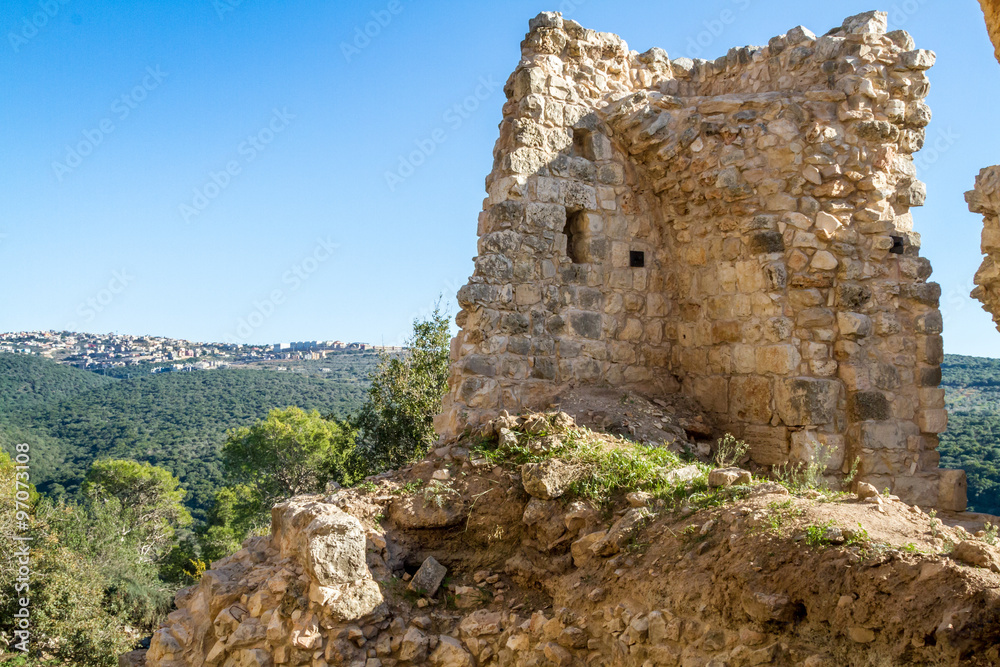 The ruins of Yehiam Fortress, Israel