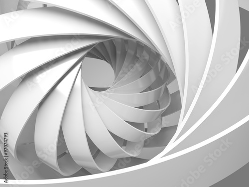 Abstract digital background with 3d spiral structure