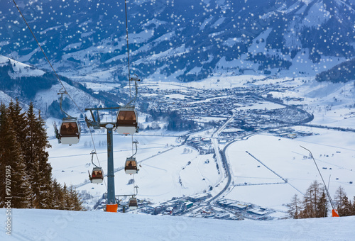 Mountains ski resort Zell-am-See Austria photo