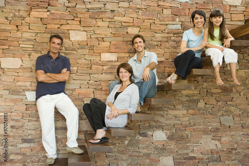 фотографія Family on steps