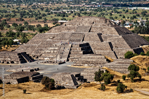 Pyramid of the Moon. Teotihuacan, Mexico #97076383