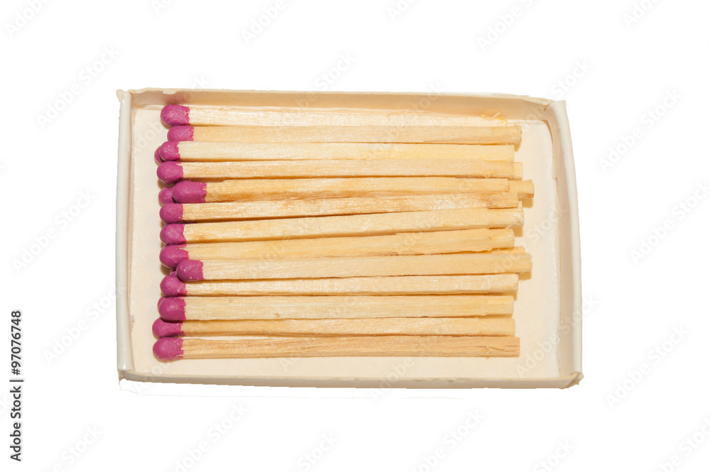 Matches with purple heads
