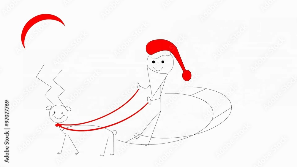 Fliegender Weihnachtsmann