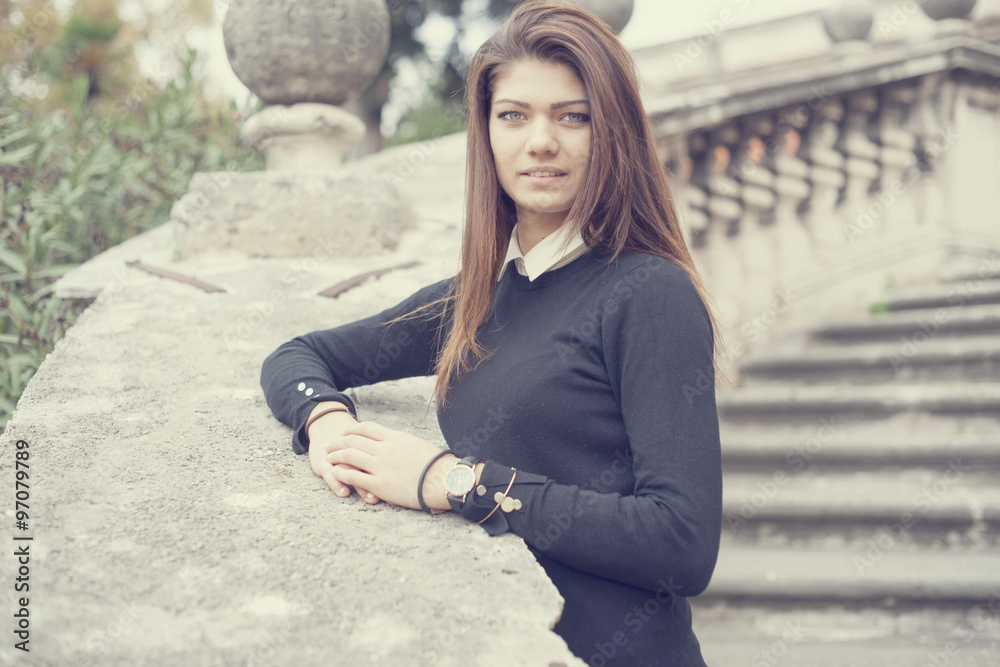 Fototapeta premium young fashion girl