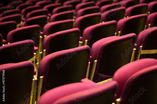 Theater seats from behind photo