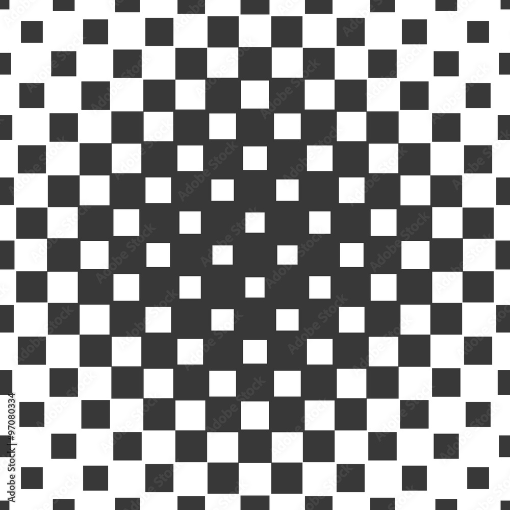 Fototapeta premium Repeating halftone square pattern design
