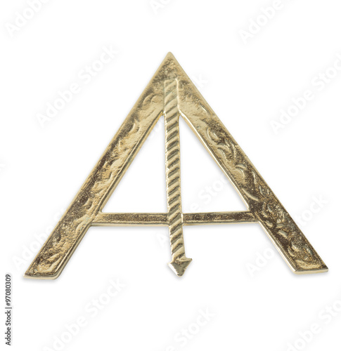 Картината върху платно Freemason. Blue Lodge officerJewel. Senior Warden