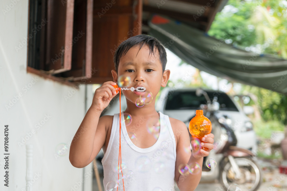 Children playing with soap bubbles, Boy with Bubbles
Children playing with soap bubbles, Boy with Bubbles
