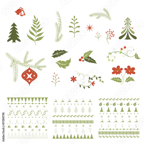 christmas elements design