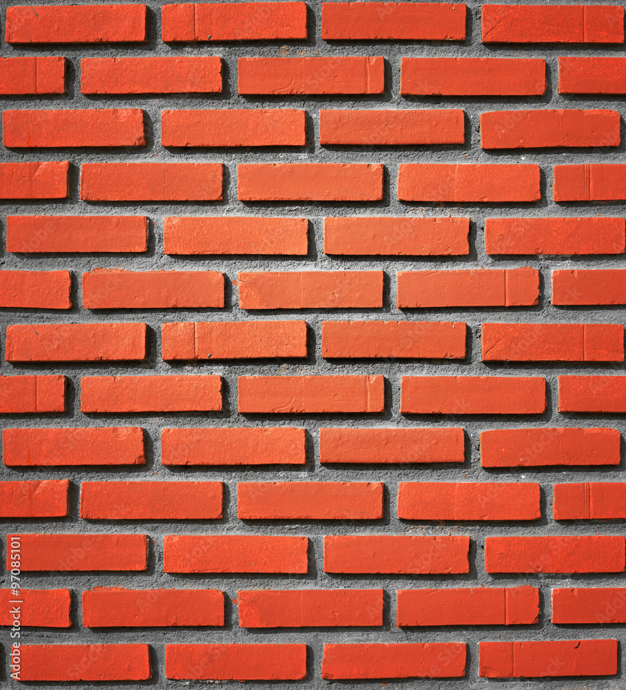 Obraz premium Background of red brick wall pattern texture