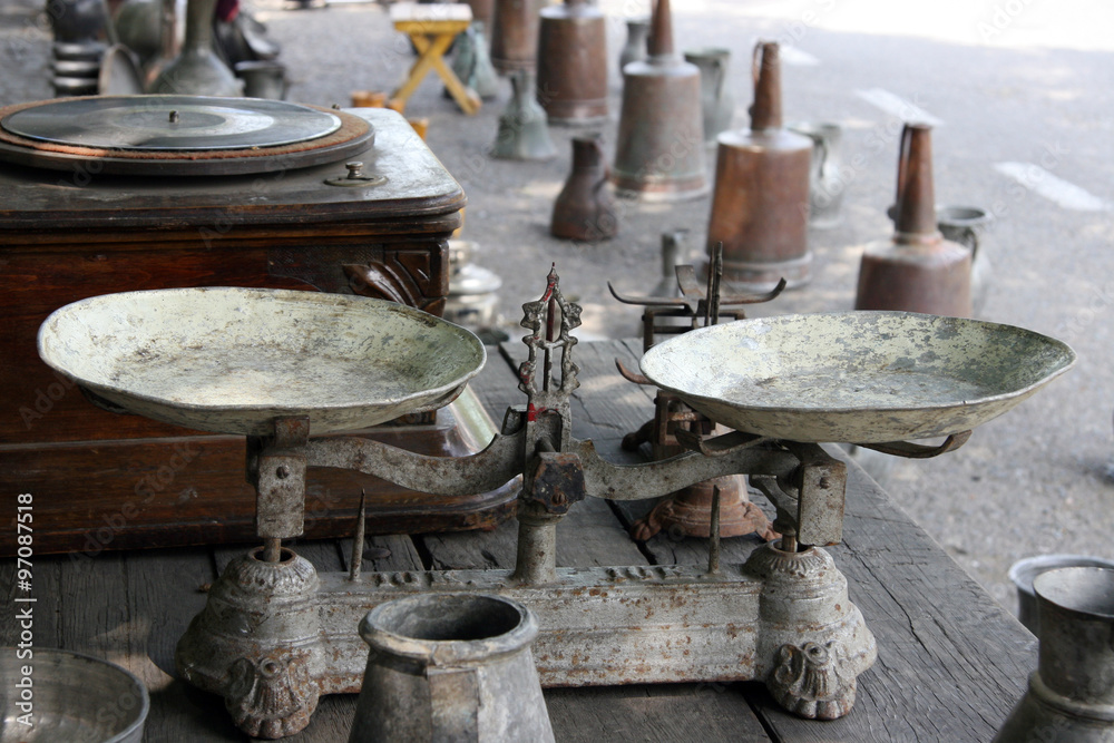 Libra / Antique scales on the market in Tbilisi